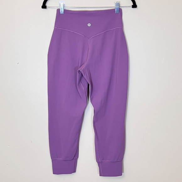 Lululemon Align Cropped Jogger Pants - Women's Size 4 - Purple Pink - Picture 4 of 10
